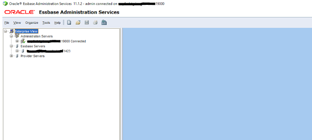 Unable to add/connect or expand Essbase server in EAS (Essbase Administration Services) console Unable to add/connect or expand Essbase server in EAS (Essbase Administration Services) console